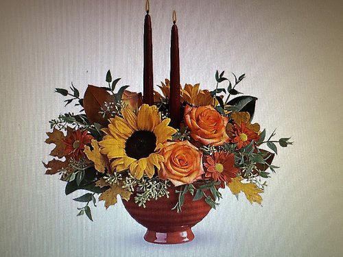 Earthy autumn centerpiece