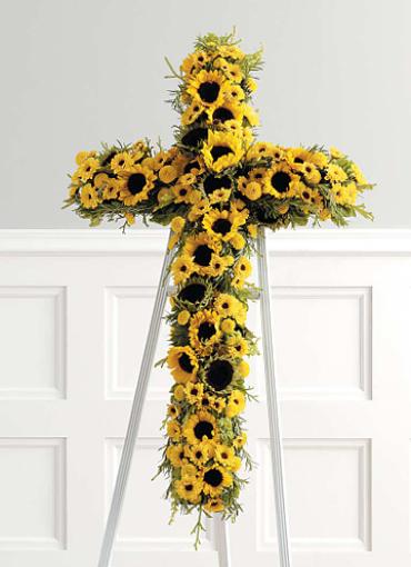 Cross with Sunflowers