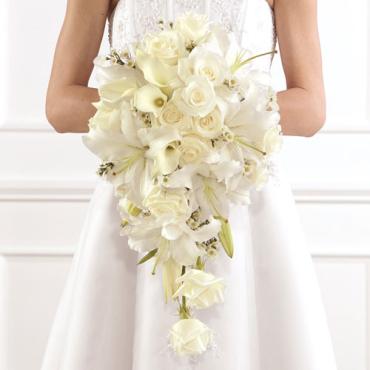 Beautiful Bounty, Cascade Bridal Bouquet