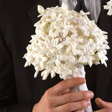 Stephanotis and Pearl Bouquet