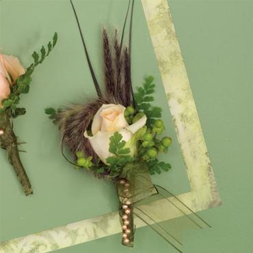 Corsage pin on