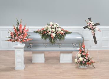 Funeral Combo Special $200 Discount , 4 Piece, Casket, Basket, P